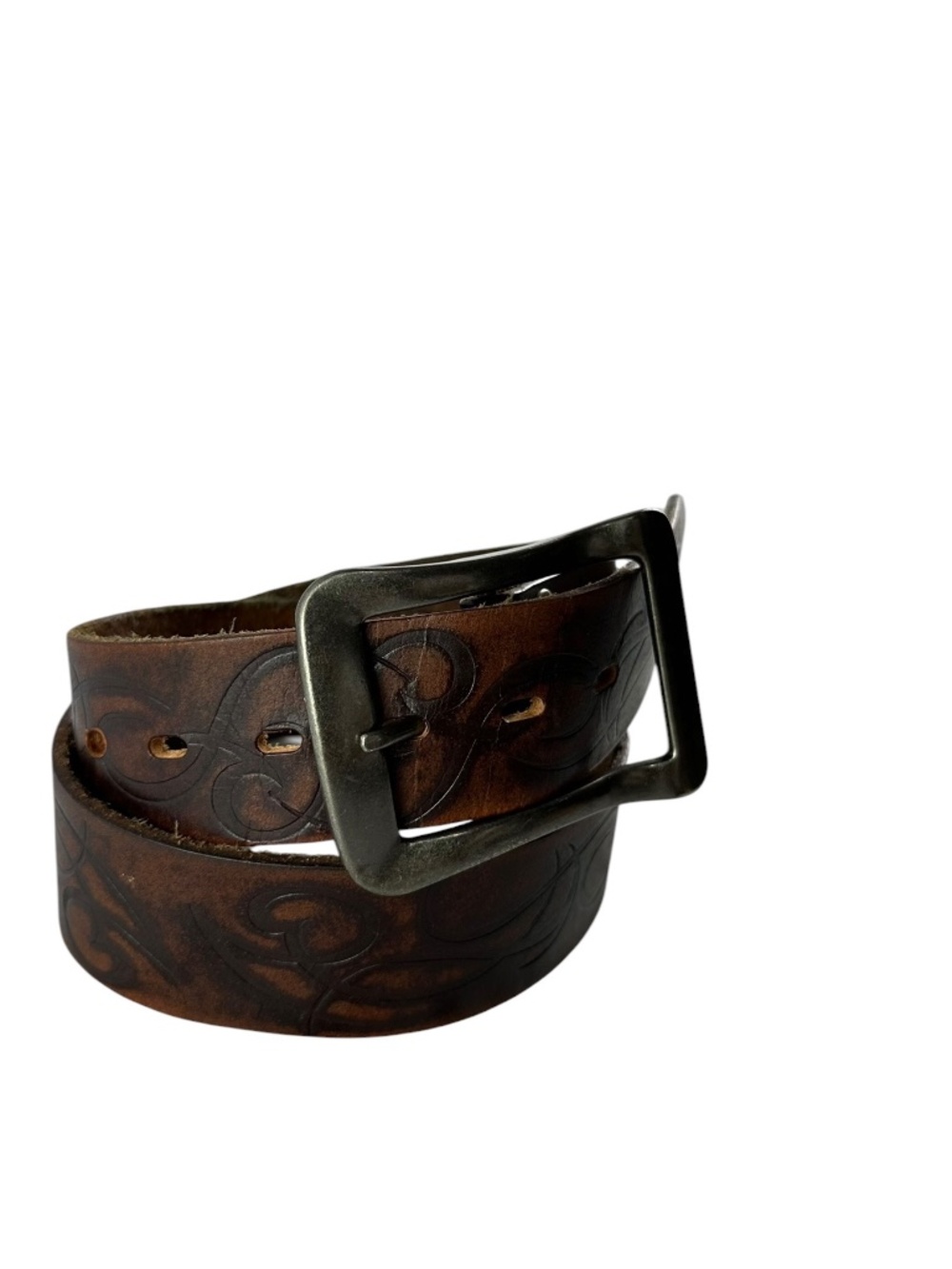 Genuine Bed Stu Genuine Leather Stamped Size 34 Western Belt Unisex